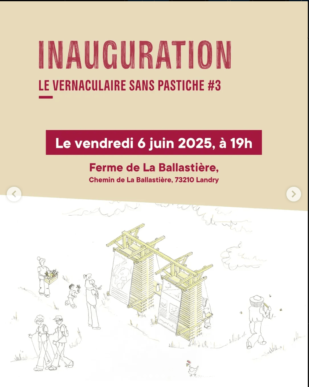 Inauguration « le vernaculaire sans pastiche »